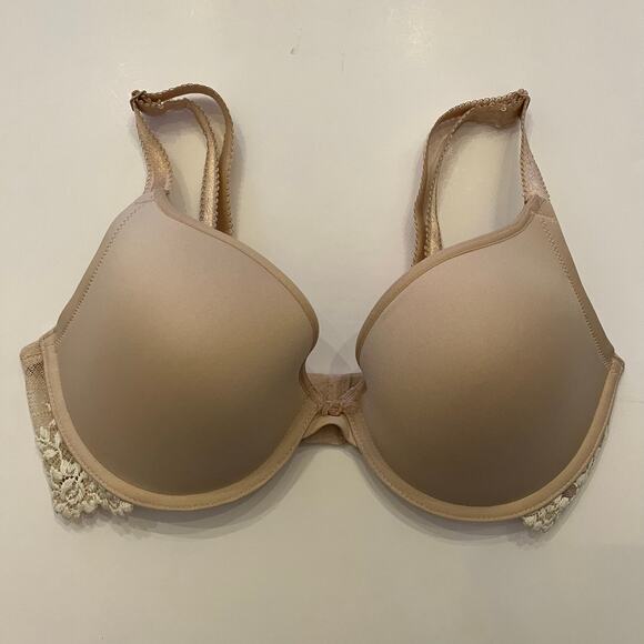 Wacoal Embrace Lace Push Up Bra 858191 Size 34D Lot of 2 Bundle Nude Cappuccino - Picture 2 of 15